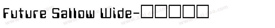 Future Sallow Wide字体转换